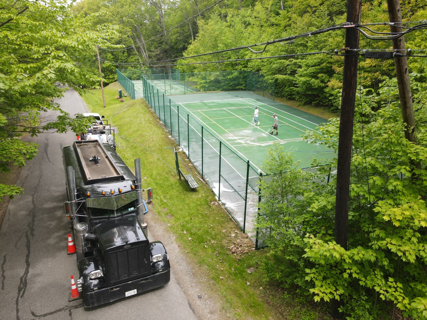 Tennis Court Cleaning in Lee, MA